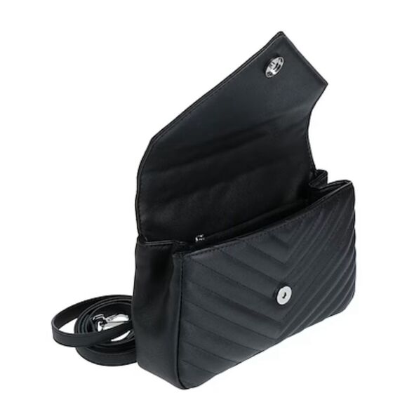 V 1969 by Versace Womens Marina Detachable Strap Shoulder Handbag Black OS NWT - Picture 4 of 10